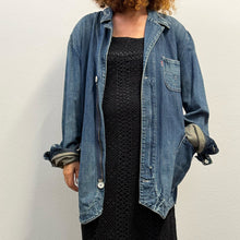 Load image into Gallery viewer, RARE ARCHIVE Levi's RED Denim Chore Jacket (Y2K / Late 90s Design) - Tg L
