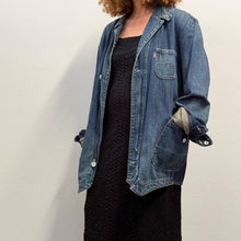 Load image into Gallery viewer, RARE ARCHIVE Levi's RED Denim Chore Jacket (Y2K / Late 90s Design) - Tg L
