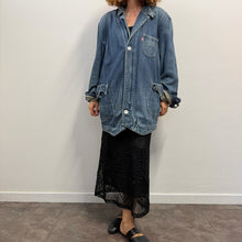 Load image into Gallery viewer, RARE ARCHIVE Levi's RED Denim Chore Jacket (Y2K / Late 90s Design) - Tg L
