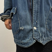 Load image into Gallery viewer, RARE ARCHIVE Levi's RED Denim Chore Jacket (Y2K / Late 90s Design) - Tg L
