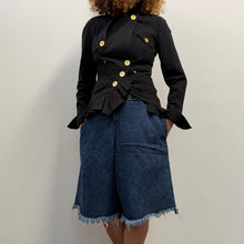 Load image into Gallery viewer, Giacca Nera Gaetano Navarra - Avant-Garde / Sculptural Vintage
