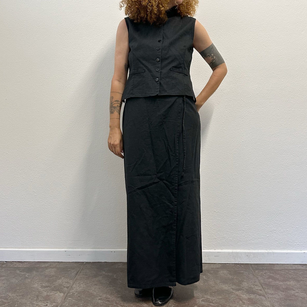 Abito vintage anni ’90 in misto lino e cotone