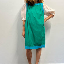 Load image into Gallery viewer, Abito block color fine anni ’70 – maniche a ballon – stile Saint Laurent
