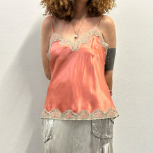 Load image into Gallery viewer, Top sottoveste Vivis – anni ’90 – rosa antico in pura seta
