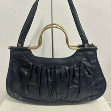 Load image into Gallery viewer, Borsa anni ’70 in pelle blu – vintage
