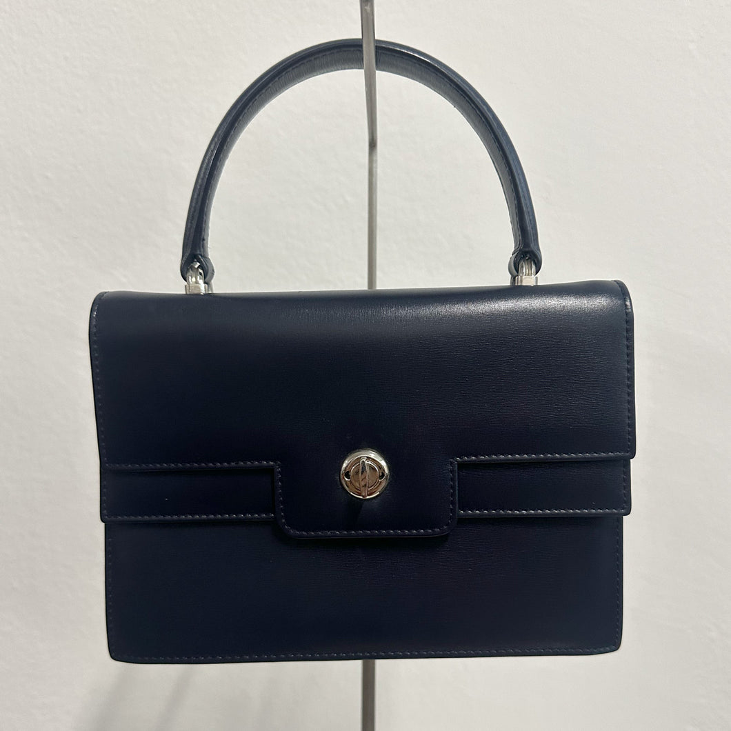 Borsa Pirovano fine anni ’60 in pelle blu – vintage