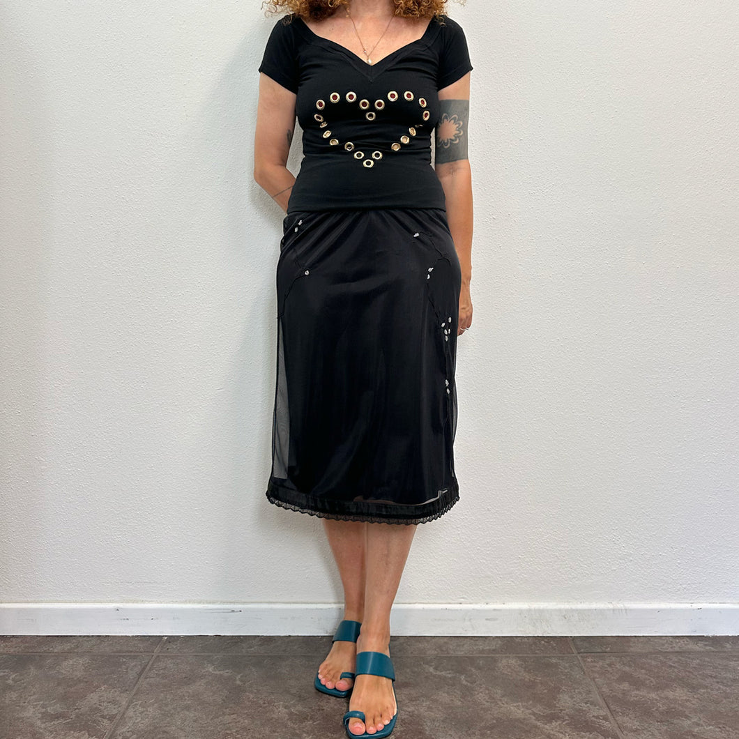 Gonna Alessandro Dell’Acqua Y2K – Trasparenze & Ricami Eleganti