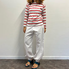 Load image into Gallery viewer, T-shirt a righe anni ’80 in filo di Scozia
