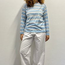 Load image into Gallery viewer, T-shirt a righe anni ’80 in filo di Scozia
