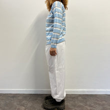 Load image into Gallery viewer, T-shirt a righe anni ’80 in filo di Scozia
