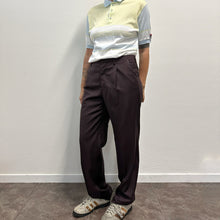 Load image into Gallery viewer, Pantalone Prada gessato marrone Y2K
