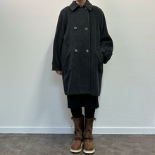 Load image into Gallery viewer, Cappotto Marella doppio petto grigio 90s

