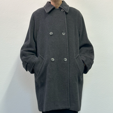 Load image into Gallery viewer, Cappotto Marella doppio petto grigio 90s
