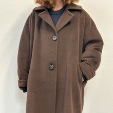 Load image into Gallery viewer, Cappotto Max Mara cioccolato 90s
