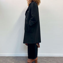 Load image into Gallery viewer, Cappotto Max Mara nero 90s
