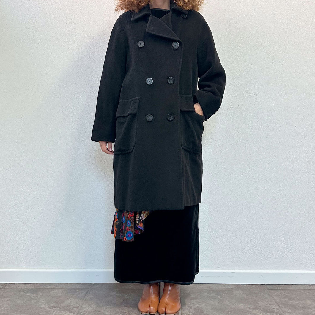 Cappotto Max Mara nero 90s