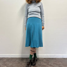 Load image into Gallery viewer, Gonna Les Copains ceruleo – Anni ’80 – Lana &amp; Cachemire
