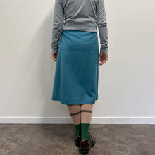 Load image into Gallery viewer, Gonna Les Copains ceruleo – Anni ’80 – Lana &amp; Cachemire
