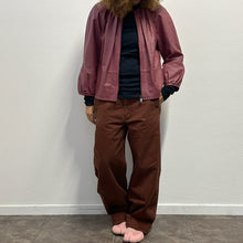 Load image into Gallery viewer, Bomber in pelle Max&amp;Co – Bordeaux, Taglia 44
