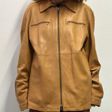 Load image into Gallery viewer, Giacca in pelle La Matta – Caramello chiaro, anni ‘90
