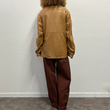 Load image into Gallery viewer, Giacca in pelle La Matta – Caramello chiaro, anni ‘90
