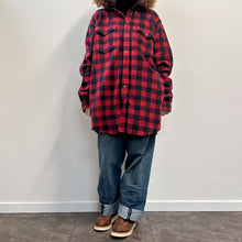 Load image into Gallery viewer, Camicia THE LOCAL FIRM check rosso e nera oversize
