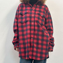 Load image into Gallery viewer, Camicia THE LOCAL FIRM check rosso e nera oversize
