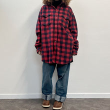 Load image into Gallery viewer, Camicia THE LOCAL FIRM check rosso e nera oversize
