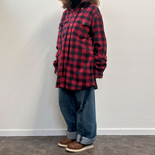 Load image into Gallery viewer, Camicia THE LOCAL FIRM check rosso e nera oversize
