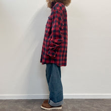 Load image into Gallery viewer, Camicia THE LOCAL FIRM check rosso e nera oversize
