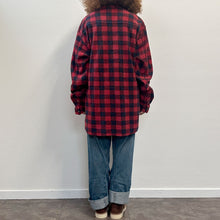 Load image into Gallery viewer, Camicia THE LOCAL FIRM check rosso e nera oversize
