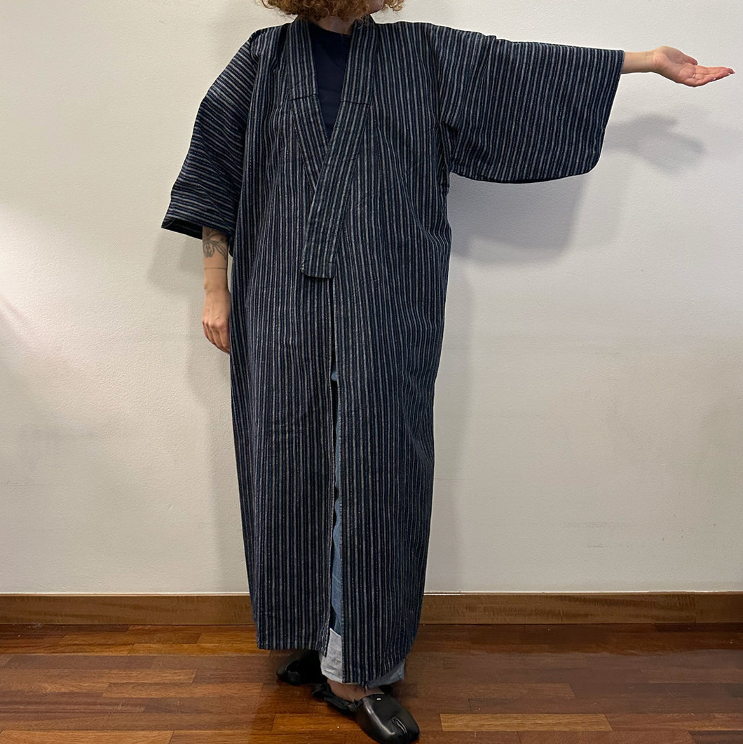 Indago Ikat kimono contadino giapponese  60s
