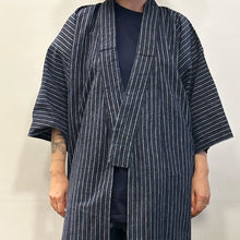 Load image into Gallery viewer, Indago Ikat kimono contadino giapponese  60s
