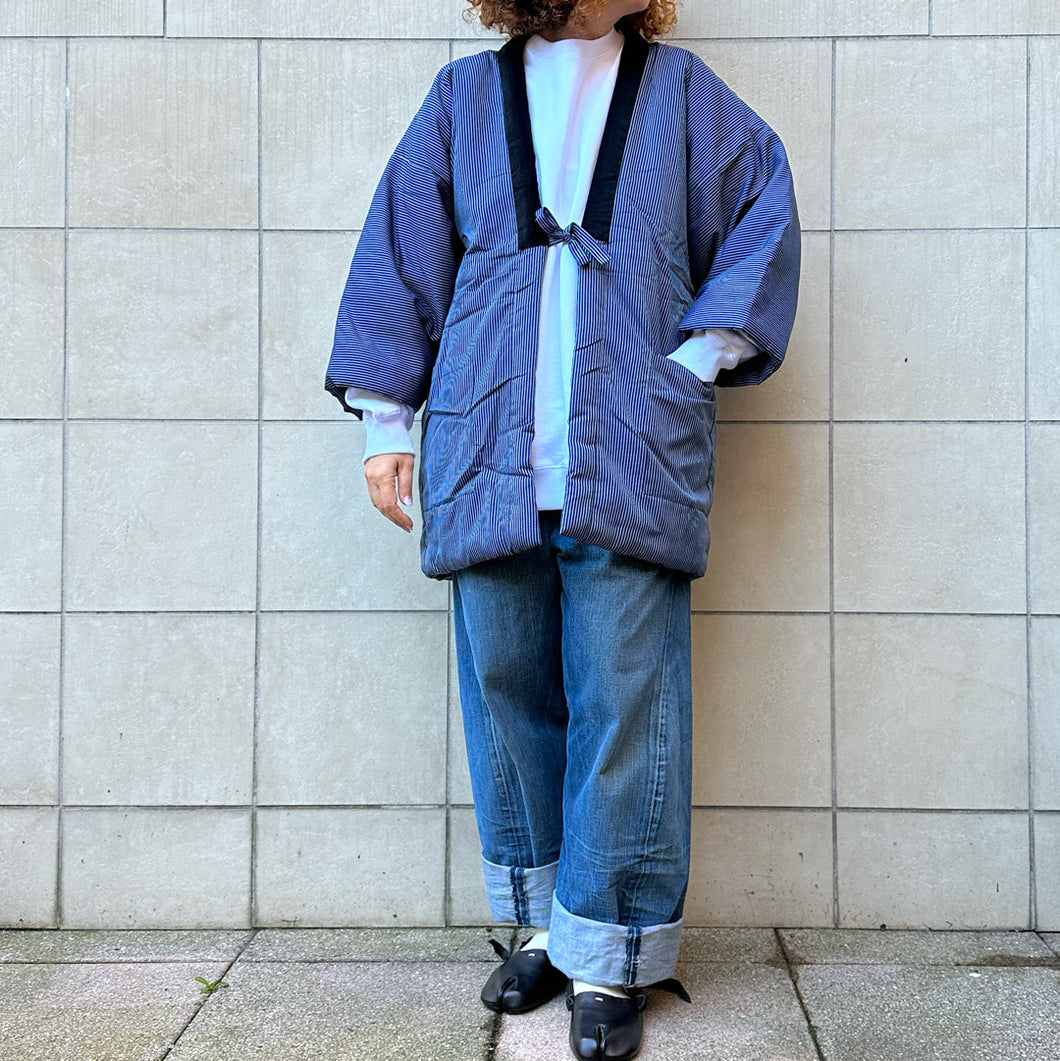 Haori trapuntato sui toni del blu 80s,