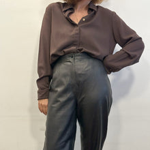 Load image into Gallery viewer, Pantalone Valentino boutique  nappa nero 80s
