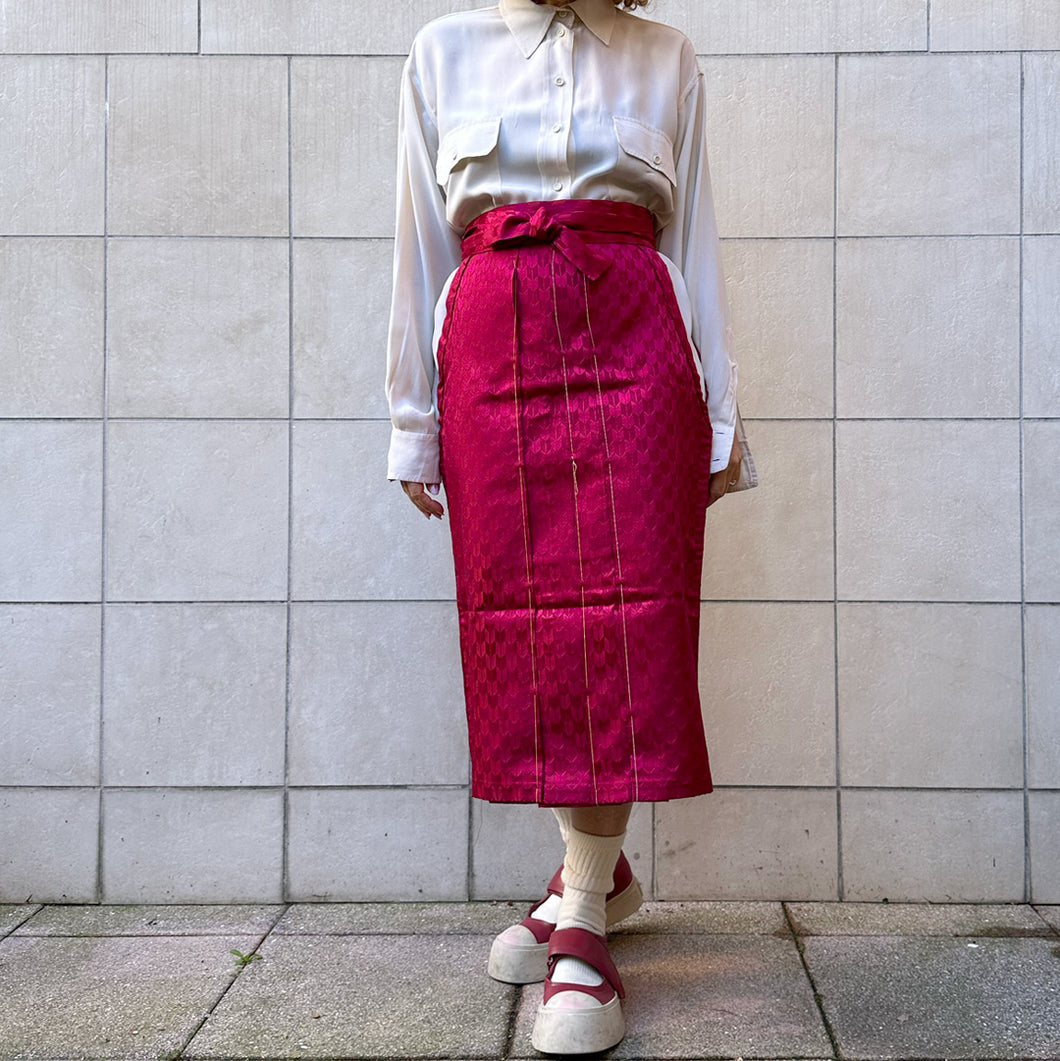 Hakama gonna   Tradizionale fucsia 70s