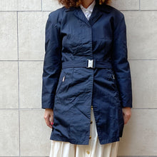 Load image into Gallery viewer, Trench Prada blu 2000s
