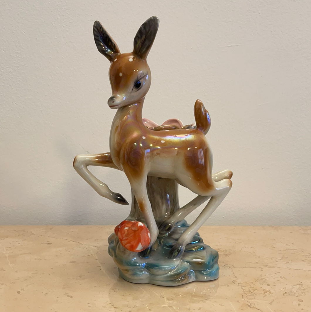 Vaso bambi ceramica 50s