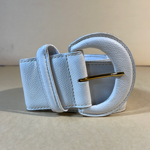Cintura Louis Vuitton Damini Infini bianca Argento Bianco Pelle Metallo  Vitello simile a un vitello ref.177929 - Joli Closet