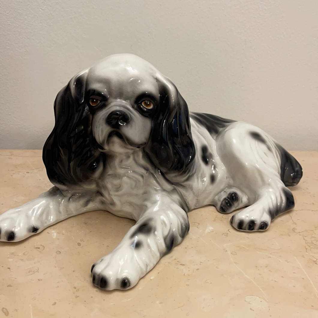 cavalier king in ceramica vintage