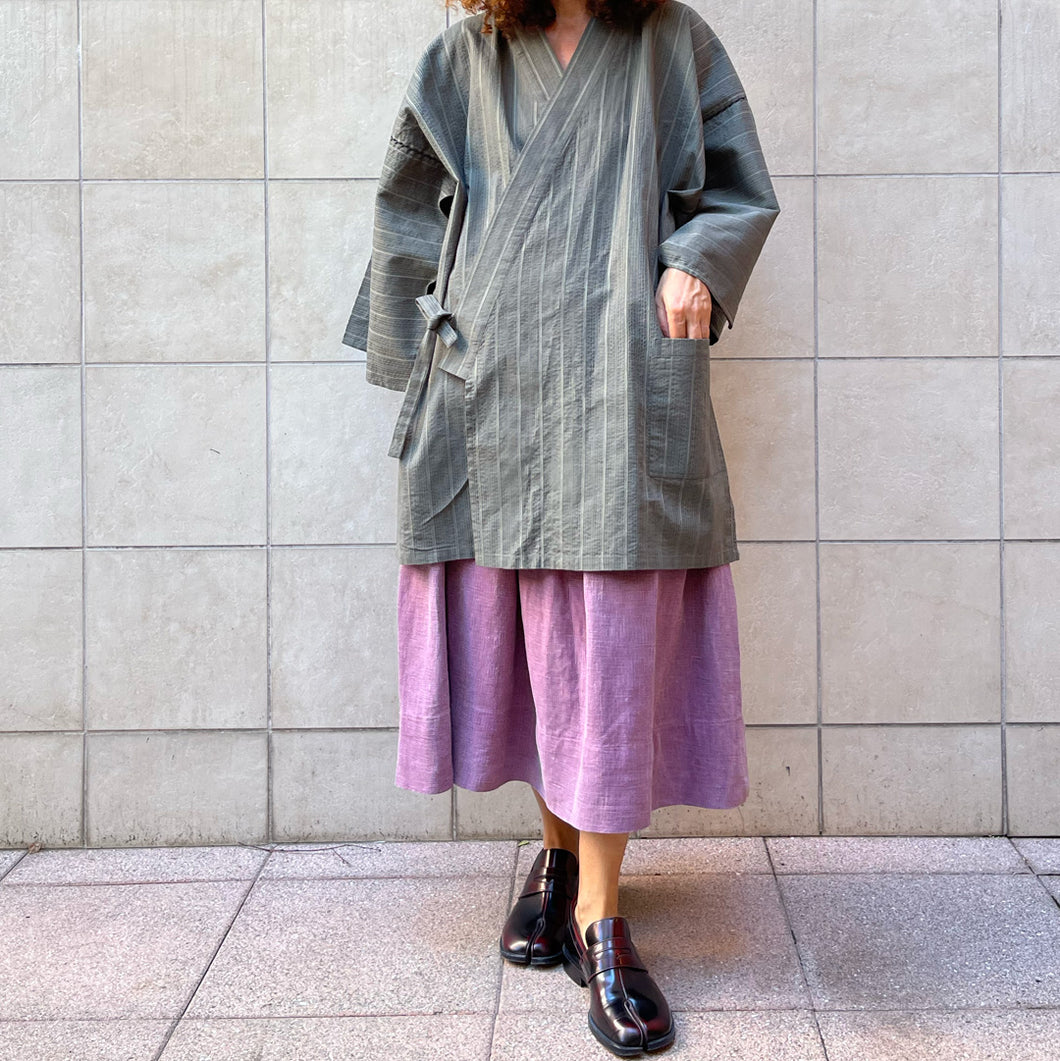 Kimono Kirakumono grigio 90s