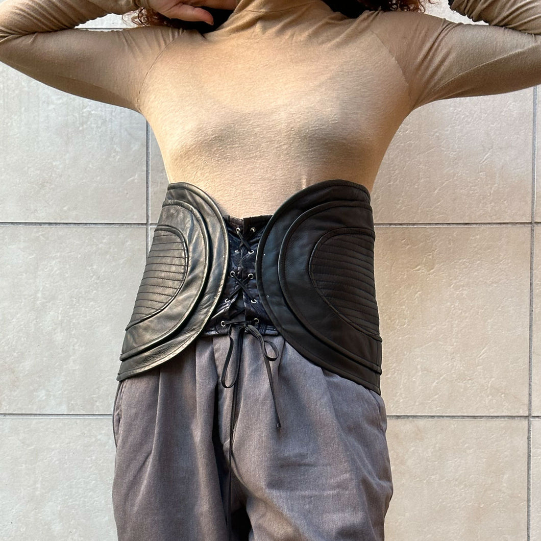 Cintura corsetto Alessandro de benedetti in pelle